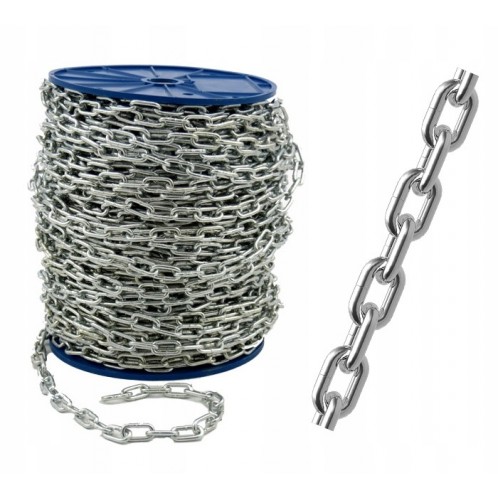 Ekonomická reťaz D1 DIN 5685A 2mm návin 100 m.